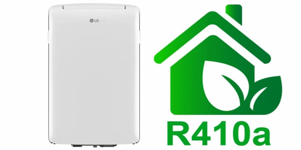 گاز مبرد R410a در کولر گازی پرتابل 14000 ال جی مدل LP1417WSRSM