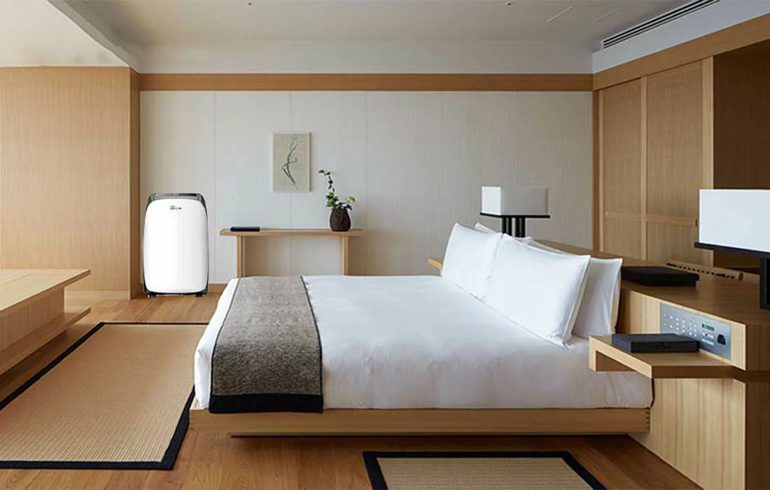 طراحی کولر گازی پرتابل گرین 12000 مدل GPS-H12P1T1A