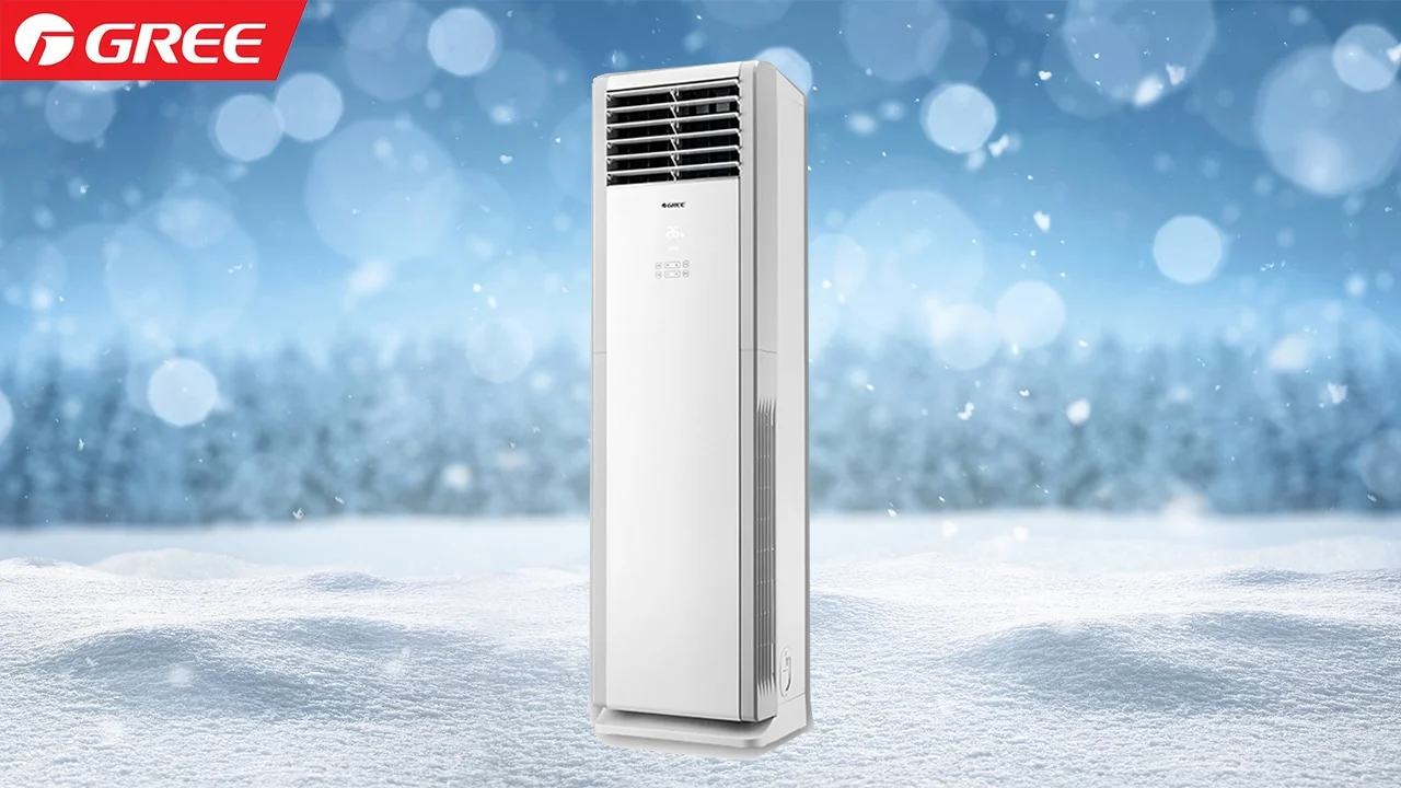 کولر گازی ایستاده گری 36000 دو فن مدل GVH36ARXL-K3NTD2A کولر گازی ایستاده 36000 دو فن گری