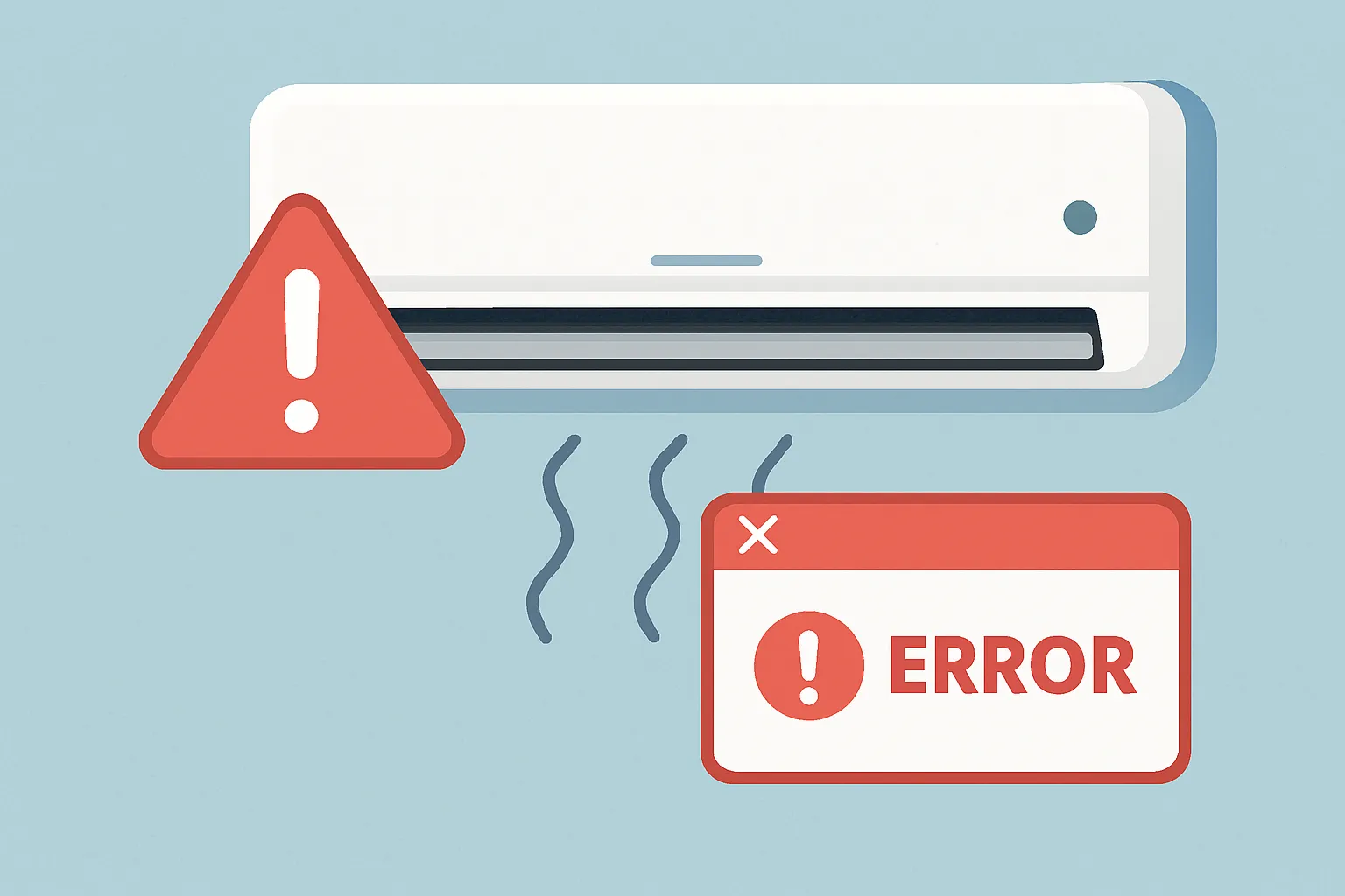 ارور ها و خطاهای کولر گازی مدیا