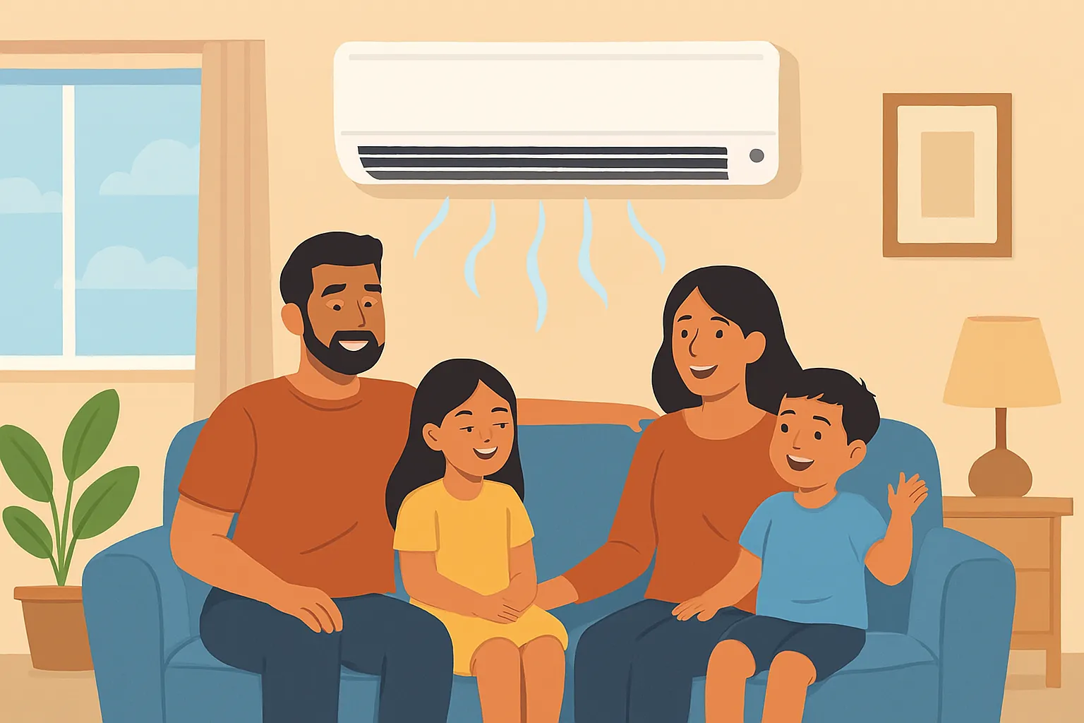 تأثیر کولر گازی بر رفاه خانواده