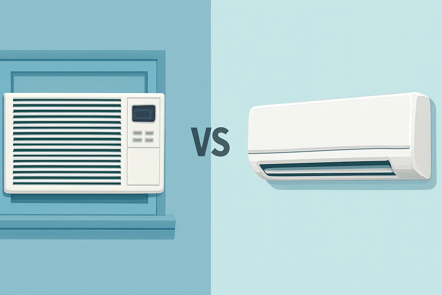 مقایسه کولر گازی پنجره ای با اسپلیت