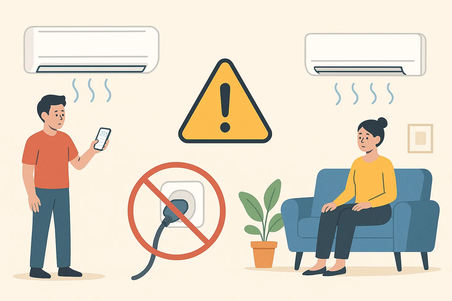 نکات ایمنی در استفاده از کولر گازی