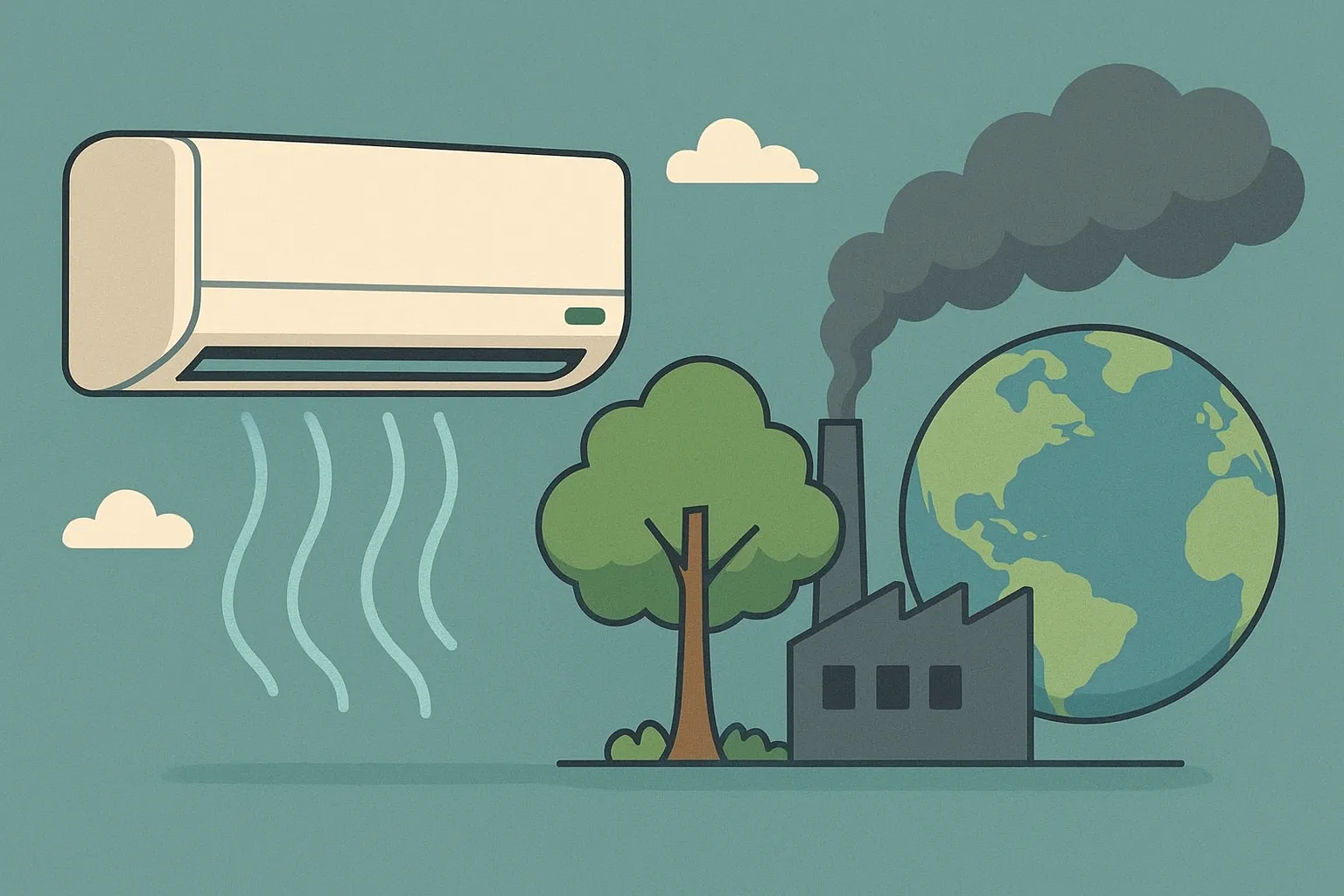 تاثیر کولر گازی بر محیط زیست