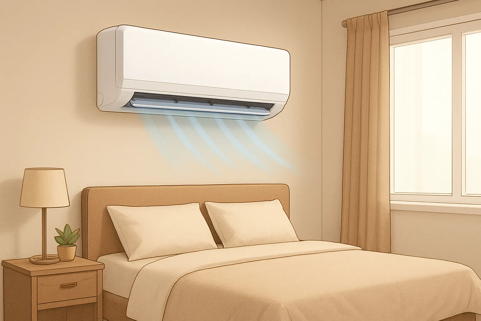 کولر گازی های کم صدا برای اتاق خواب