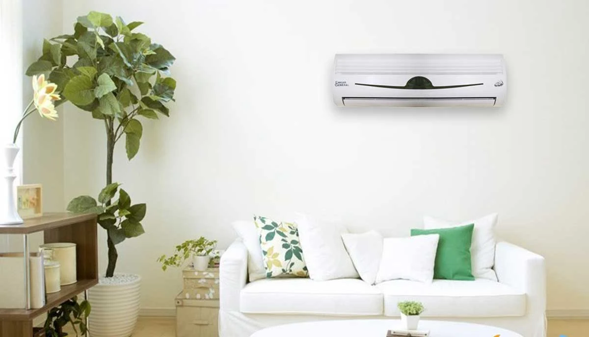 قیمت کولر گازی 12000 جنرال شکار مدل لبخندی استیل GNRR-12GRAA-I