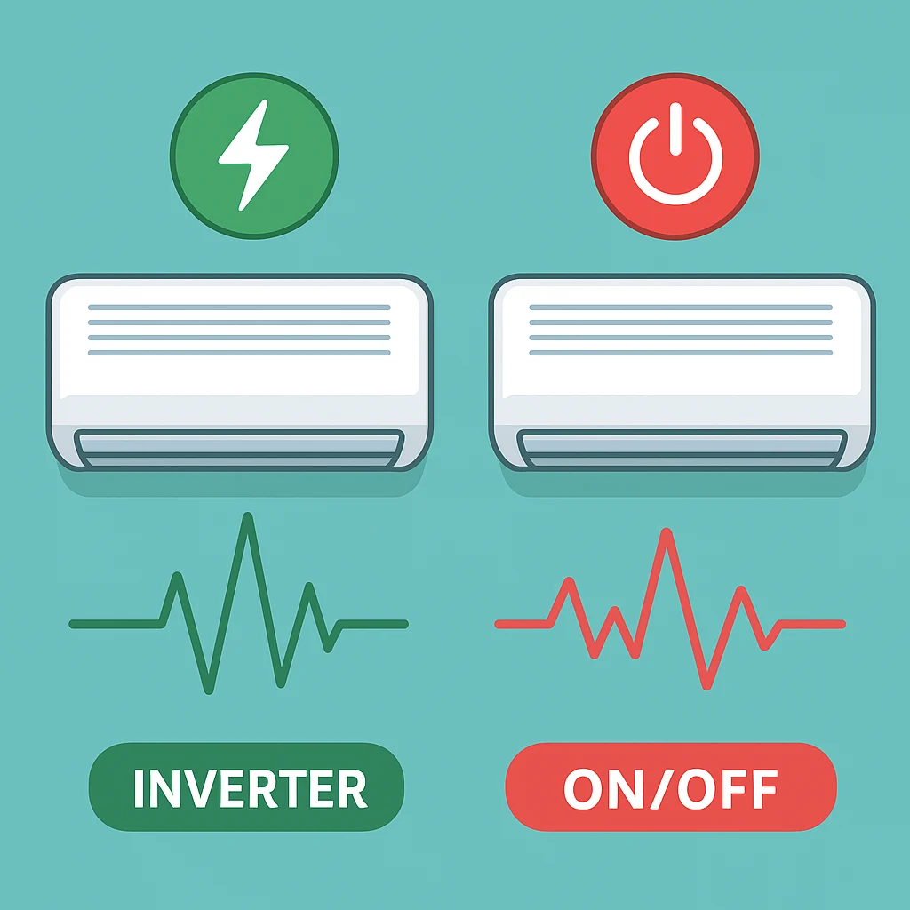 تفاوت کولر گازی اینورتر با معمولی