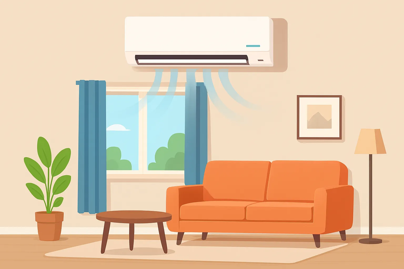 ظرفیت مناسب کولر گازی برای متراژ خانه