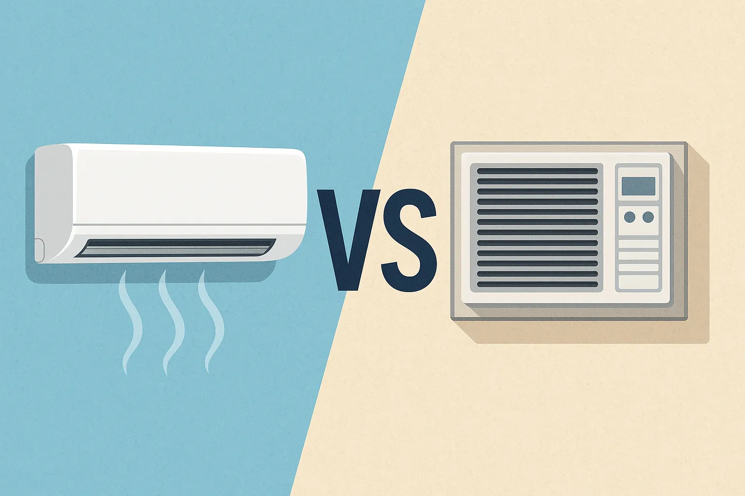 اسپلیت دیواری در مقابل کولر گازی