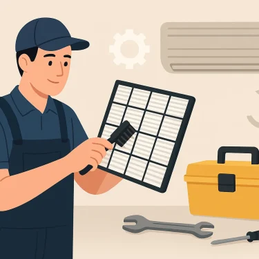 تمیز کردن فیلتر و تعمییرات دوره ای