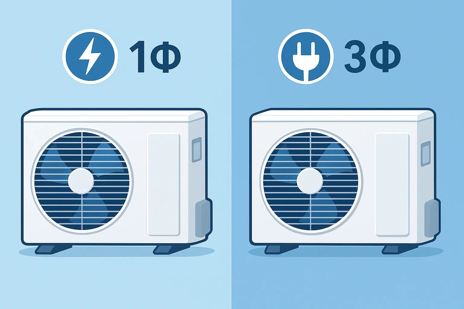 کولر گازی تک فاز و سه فاز